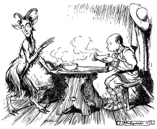 THE MAN AND THE SATYR