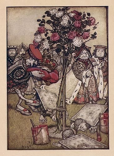 The Queen turned angrily away from him and said to the Knave,