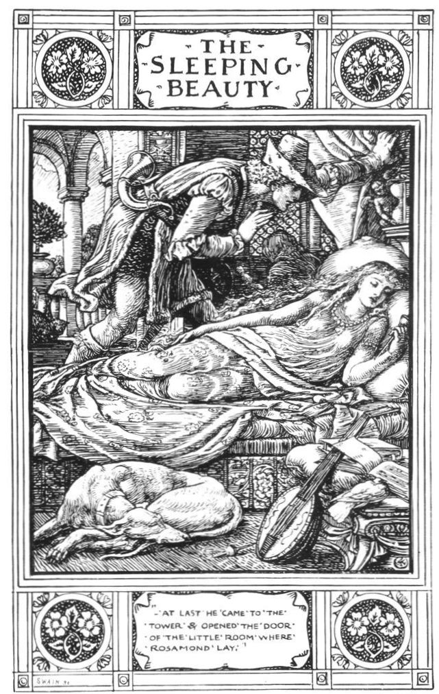 Walter Crane's illustration for Briar-Rose
