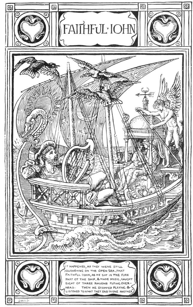 Walter Crane's illustration for Faithful John