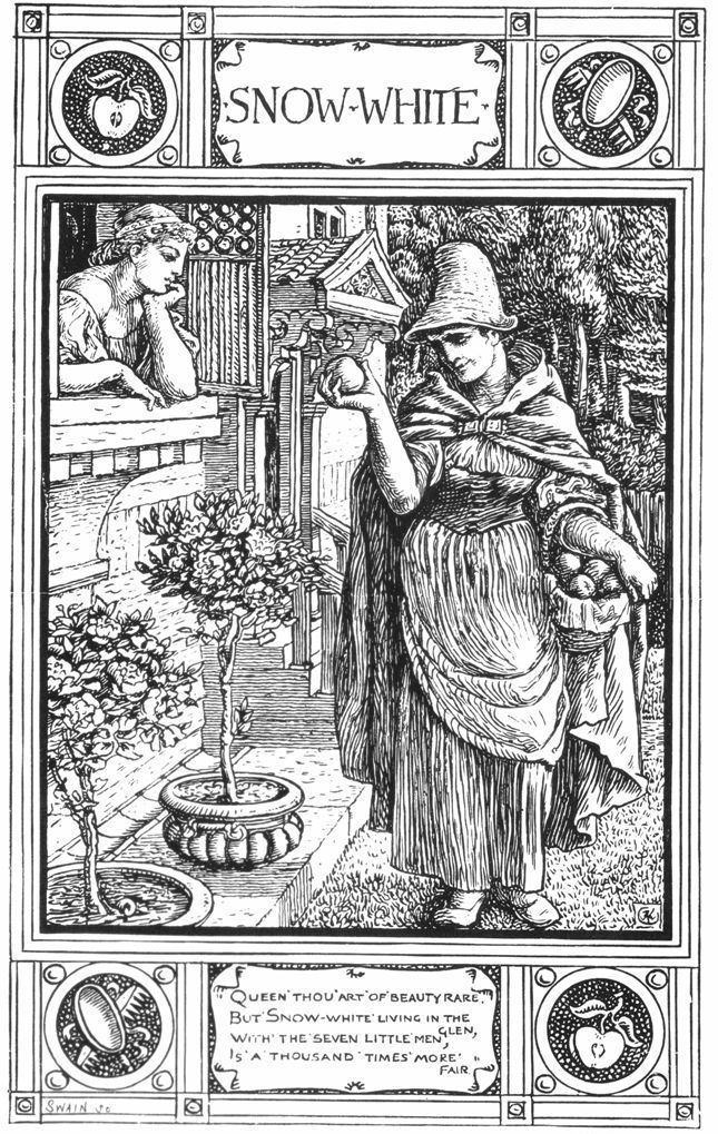 Walter Crane's illustration for Little Snow-white