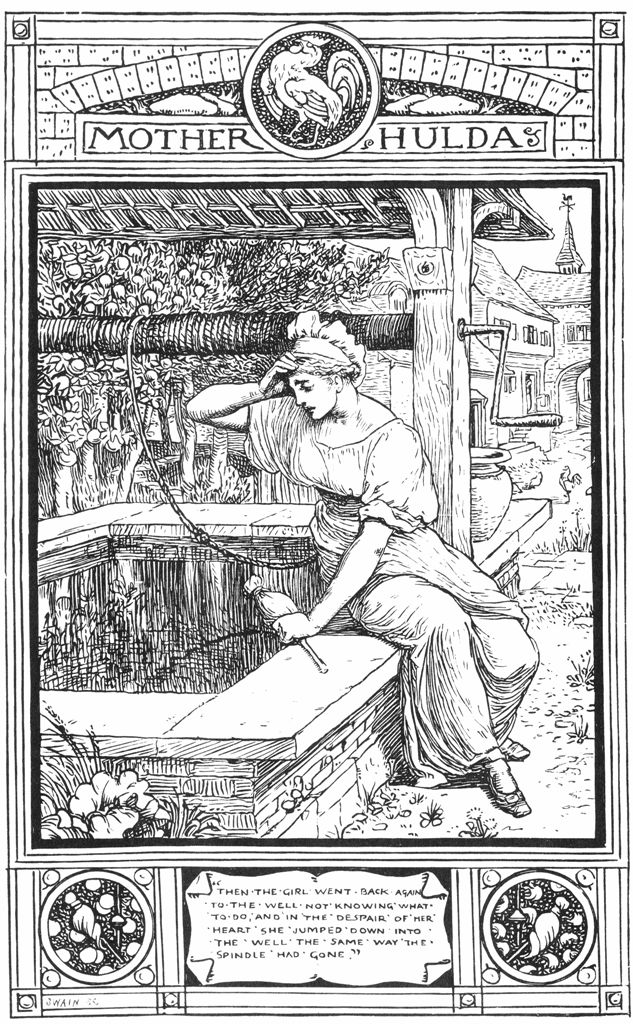 Walter Crane's illustration for Mother Holle