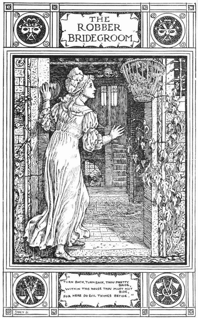Walter Crane's illustration for The Robber Bridegroom