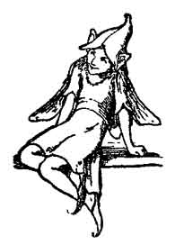 A tiny winged fairy crouches barefoot, wings spread wide behind her.